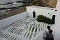 View of the graves