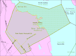 Census Bureau map of South Amboy, New Jersey