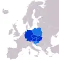 Central Europe according to Swansea University professors Robert Bideleux and Ian Jeffries (1998)[113]