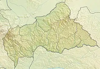 Sibut is located in Central African Republic