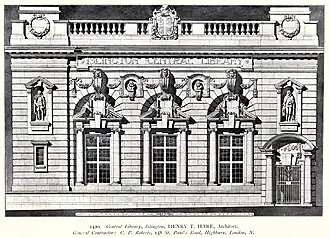 Drawing of the façade