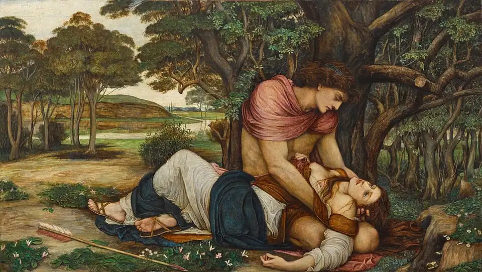 Cephalus and Procris by John Roddam Spencer Stanhope