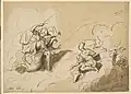 Scene from Metamorphoses Book 5, circa 1713. Pen and grey ink, grey wash. Metropolitan Museum of Art, New York (2014.703.1)