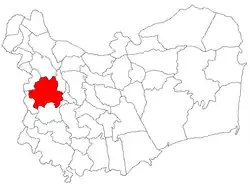 Location in Tulcea County