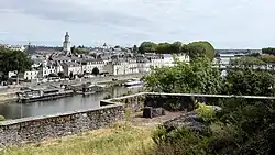 View of the ramparts overlooking the town