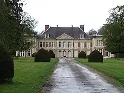 The château of Courcelles-sous-Moyencourt