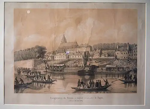 Inauguration of the “Le Papin” steam packet, Châteauneuf-sur-Loire, musée de la Marine de Loire.