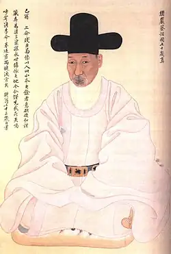 Portrait of Ch'ae Chegong painted by Myŏnggi in 1789.