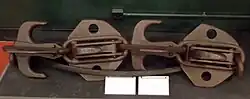 A chain grapnel – used to recover a cable from the seabed