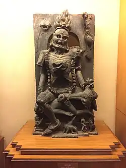 Chamunda sculpture 8th century CE, Jajpur, Odisha