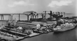 Engraving of the Penhoët shipyard