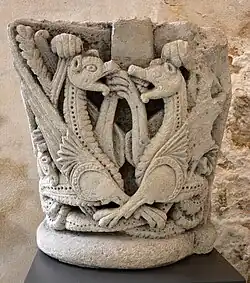 Twelfth-century capital from Abbey of Saint-Cybard