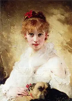 Her Favourite Dog, private collection