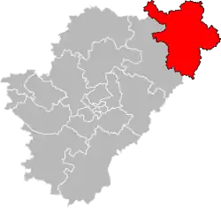 Situation of the canton of Charente-Vienne in the department of Charente