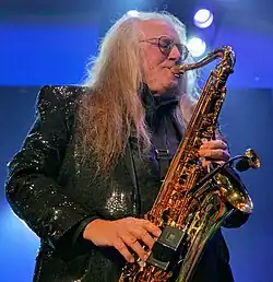 Charles DeChant performing in 2018