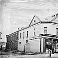 Charles Birks drapery store NE corner Rundle Street and Stephens Place c. 1872