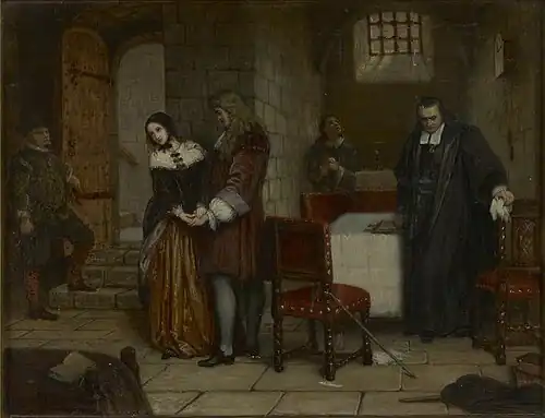 The Parting of Lord and Lady Russell by Charles West Cope