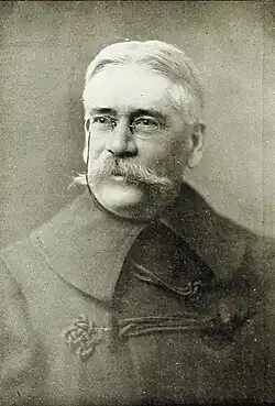 1903 head and shoulders photo of Brigadier General Charles Wright Miner as a colonel