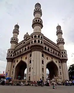 Charminar in Hyderabad (1591), an example of architecture in the Deccan Sultanates[294]