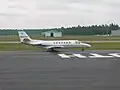 Charter plane at the airport