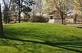 Public Square with precontact Native American burial mound