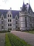 The entrance of the château