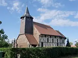 The church in Châtillon-sur-Broué
