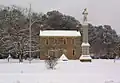 Chattooga Academy and Confederate monument