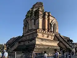 Wat Chedi Luang in the centre of Muaeng Chiang Mai