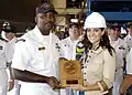 Miss USA 2005, Chelsea Cooley, during a tour of North Carolina, July 2005