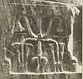 Sema tawy (without deities) on the side of the throne of Khafre