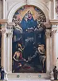 Madonna and Child, Saint Benedict and other saints, 1605, San Zaccaria, Venice