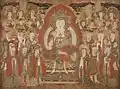 Korean painting of Kṣitigarbha as supreme ruler of the Underworld, late 18th century.