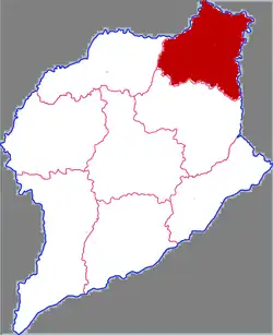 Location in Liaocheng