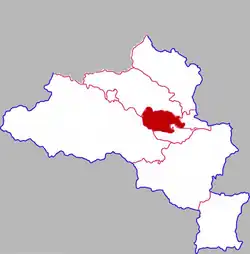 Location in Pingdingshan