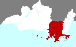 Location of Jiyang in Sanya