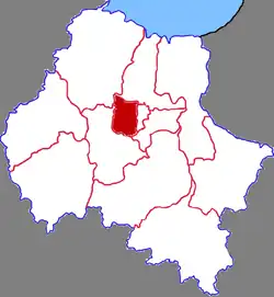 Location of Weicheng in Weifang