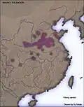Extent of China's Bronze Age, Shang dynasty, 10th century BCE
