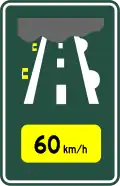 Advisory speed in fog