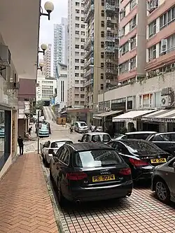 Looking east on Ching Wah Street in 2019