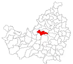 Location in Cluj County