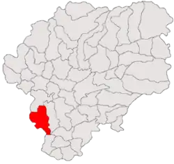 Location in Bistrița-Năsăud County