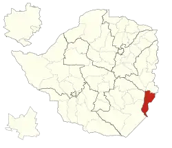Chipinge District within Zimbabwe