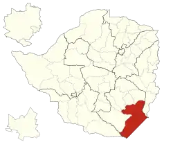 Chiredzi District within Zimbabwe