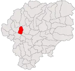Location in Bistrița-Năsăud County