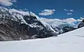 Cho La pass, panoramic view to the east (Lobuche East)