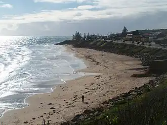 View of the Christies Beach coastline from Witton Bluff