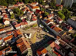 Aerial view of the Market Square