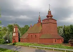 Wooden church in Męcina Wielka