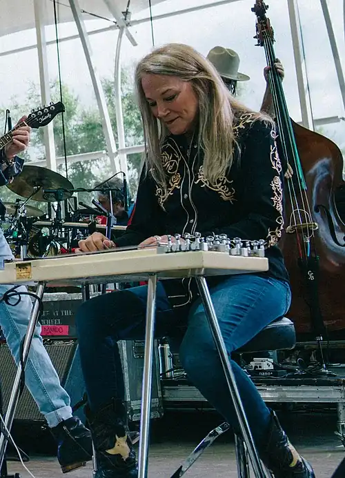 Cashdollar performing as part of the band Asleep at the Wheel in 2019